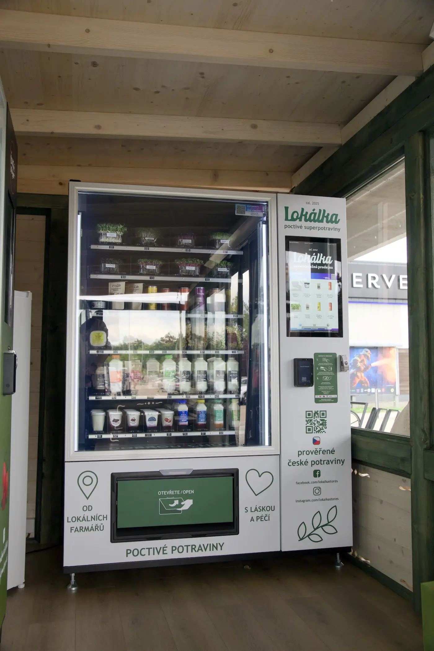 Automat s čerstvými potravinami